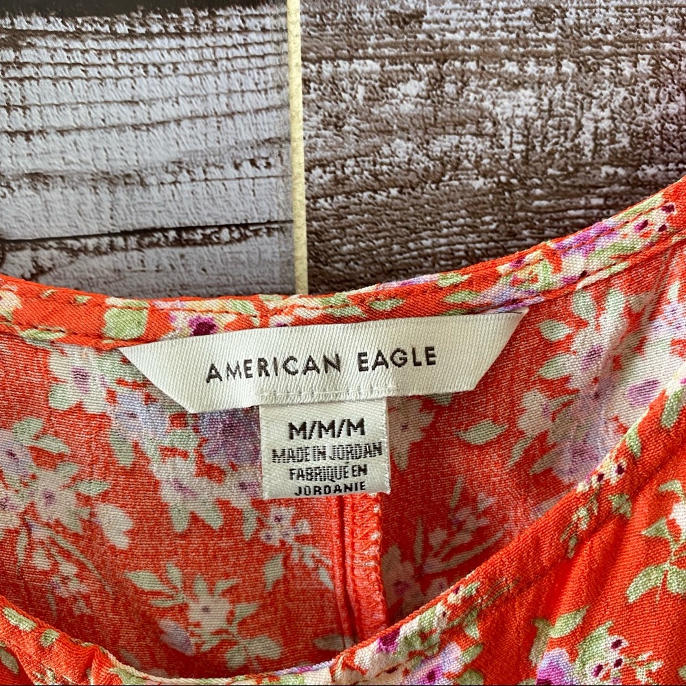 American Eagle Floral Print Dress Size M - Picture 7 of 10
